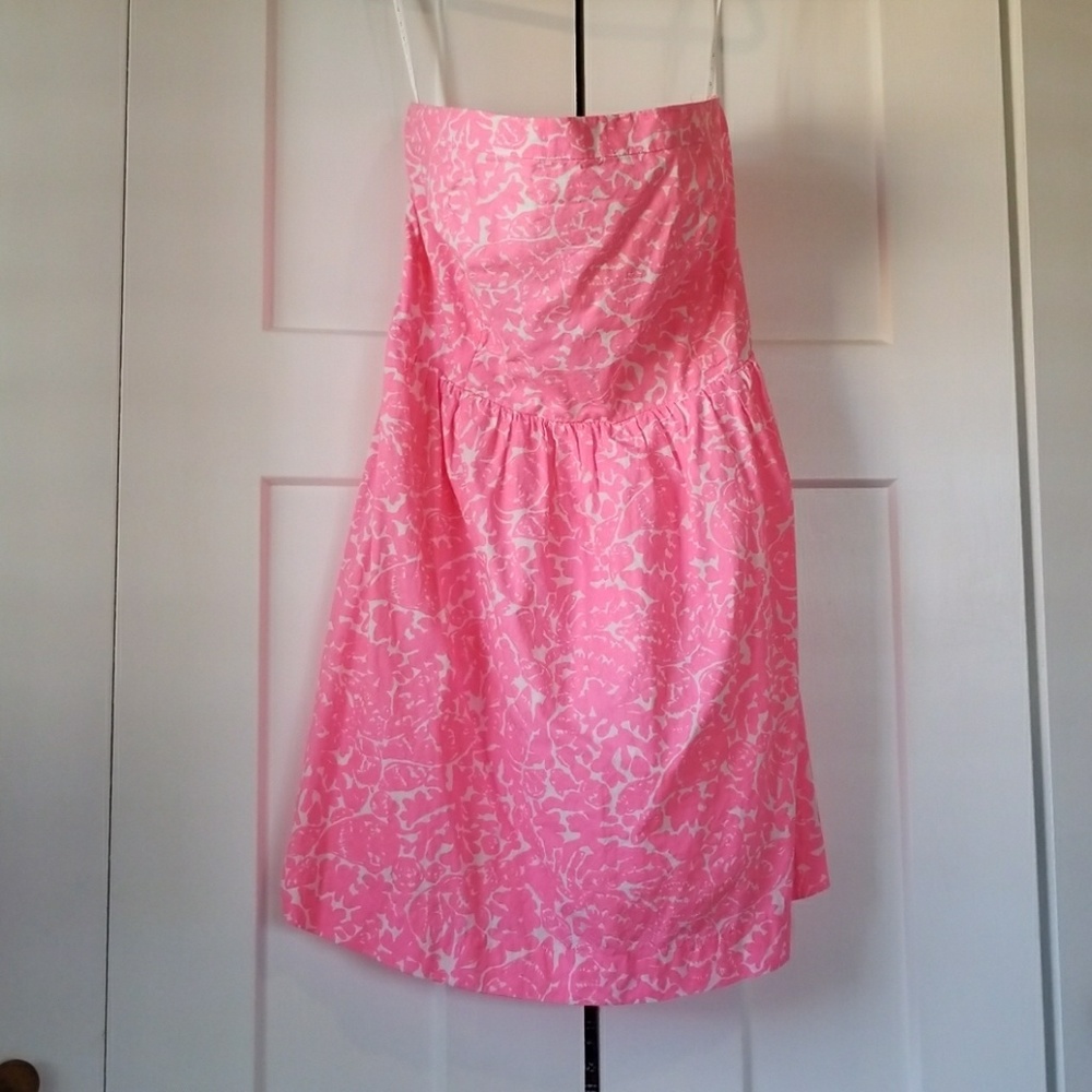 Lilly Pulitzer Pink Strapless Dress